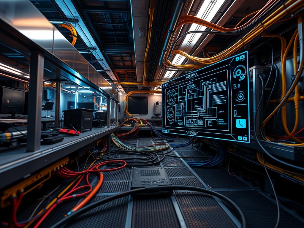 underfloor cable management